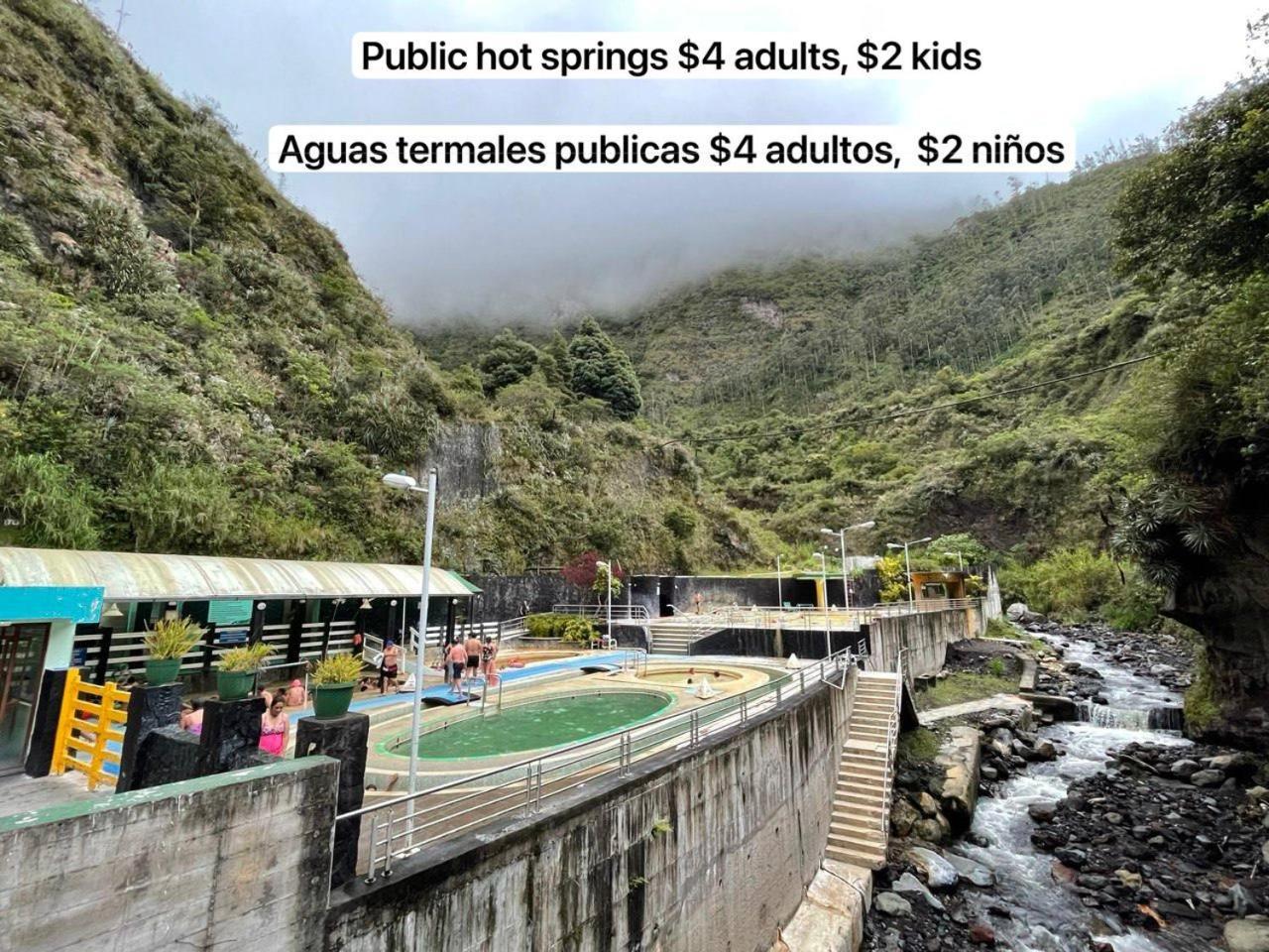 High-End Holiday Cabin - Tungurahua Hot Springs Баньос Экстерьер фото